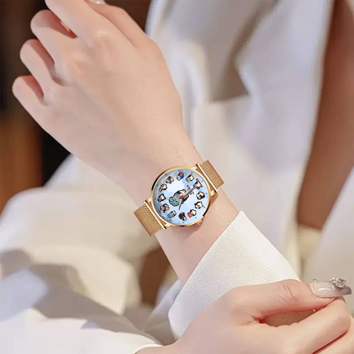 Just A Girl Who Loves Penguins - Personalized Penguin Lover Women Hand Watch