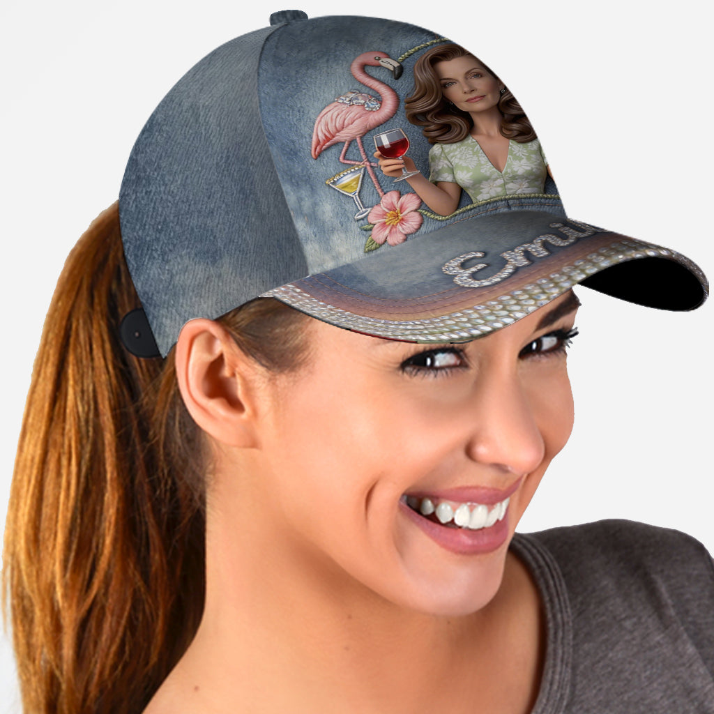 Custom Any Photo - Personalized Flamingo Classic Cap