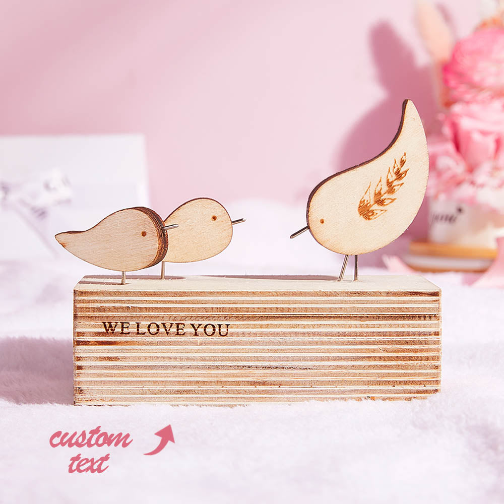 Bird Mom - Personalized Mother Wooden Birds