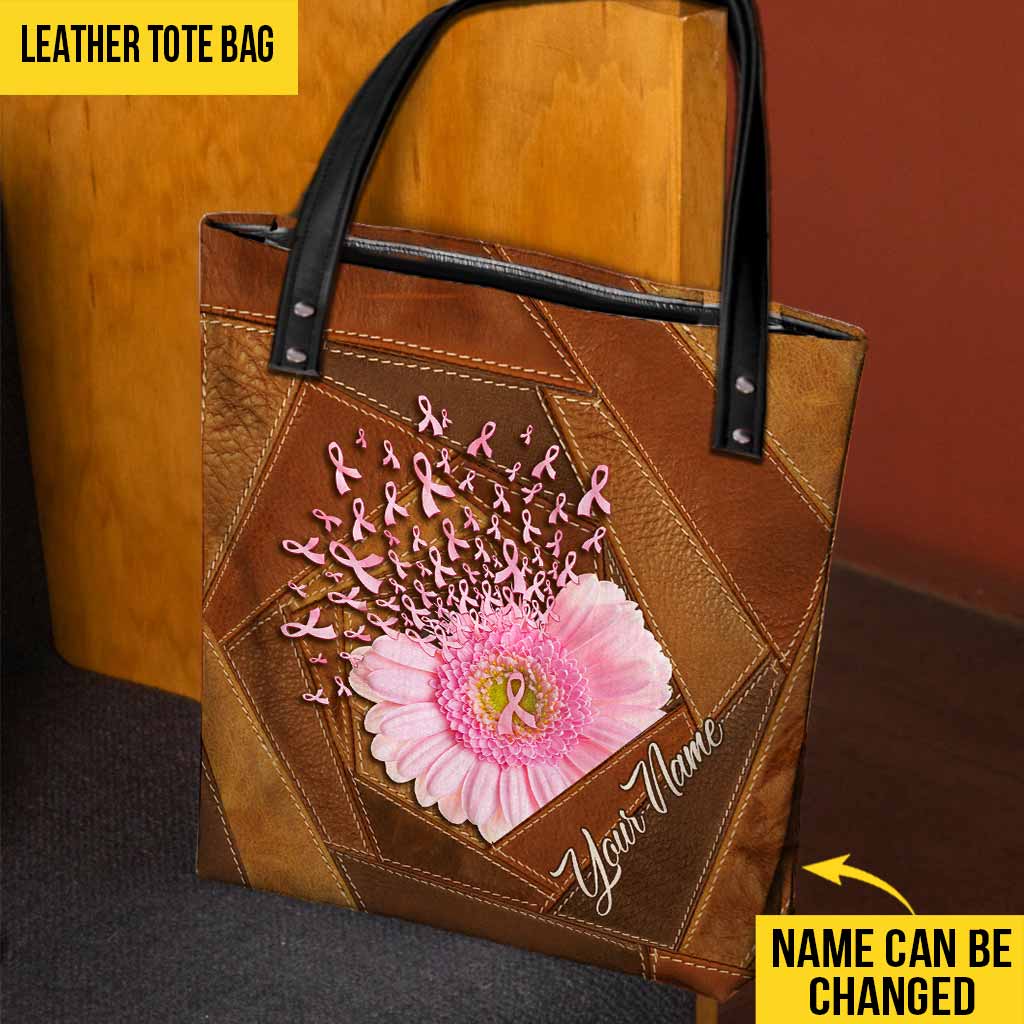 Hope For A Cure - Breast Cancer Awareness Personalized Tote Bag
