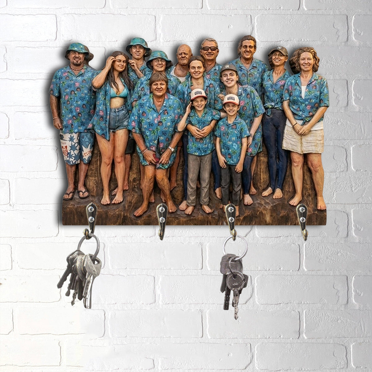 Custom From Any Photo - Personalized Family Custom Shaped Hanging Rack