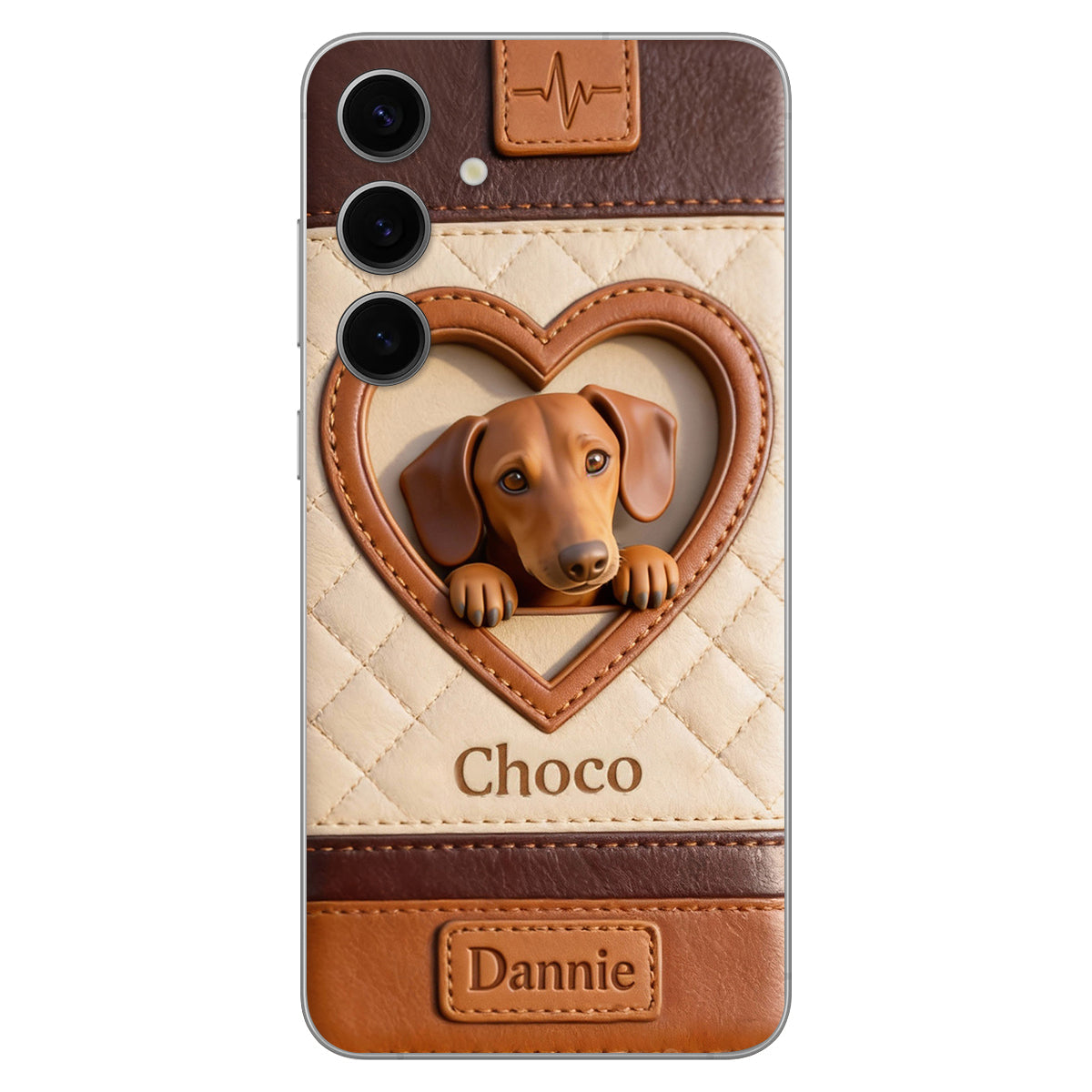 Custom From Any Photo - Personalized Dog Leather Phone Case