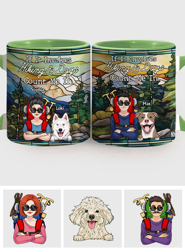 And She Lived Happily Ever After - Personalized Hiking Accent Mug