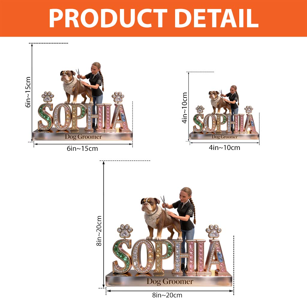 Groomer's Life - Personalized Dog Groomer Custom Shaped Acrylic Plaque