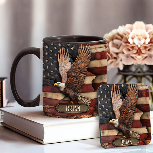 God Bless America - Personalized Independence Day/ 4th of July Accent Mug