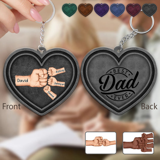 Best Dad/ Grandpa/ Papa... Ever - Personalized Father Keychain