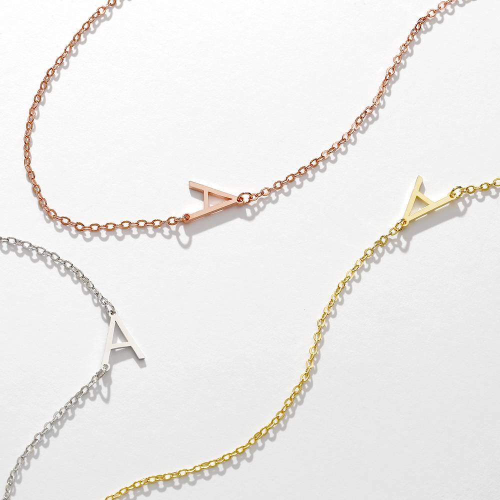 One Letter - Personalized S925 Silver/14k Gold Letter Necklace