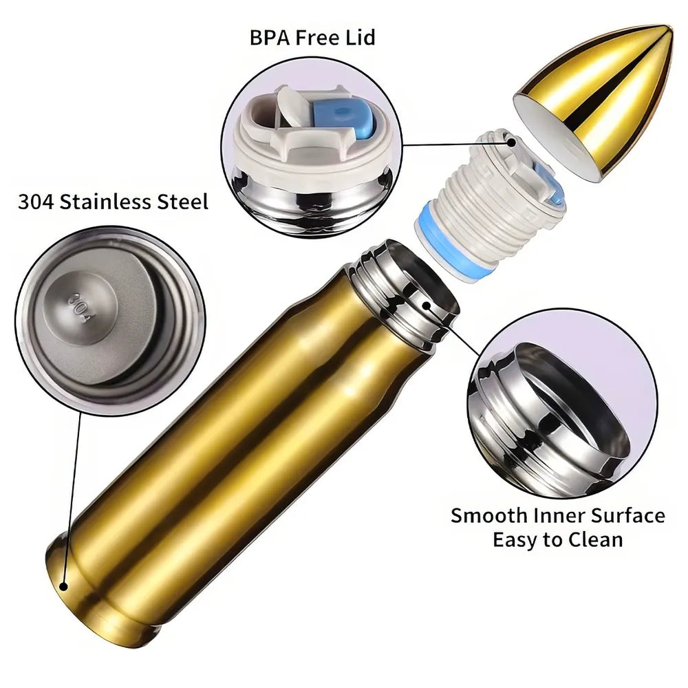 Personalized Bullet Tumbler – Mom’s Quote “Watching You Be a Dad,” Father’s Day Gift for Son