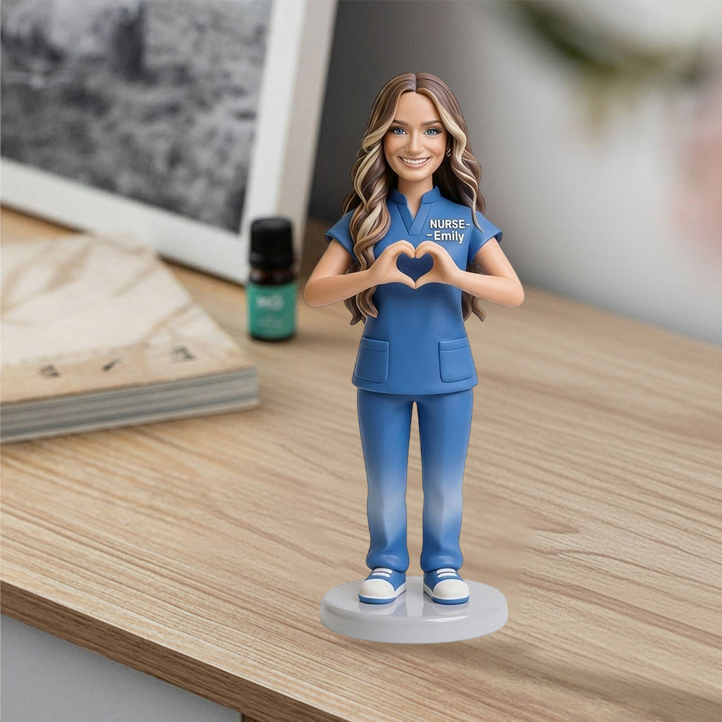 Custom Any Photo Meaningful Gift For Nurse/Healthcare Worker - Personalized Nurse Premium 3D Figurine