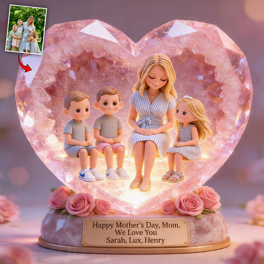 Best Mom Ever - Personalized Mother Custom Shaped Acrylic Plaque