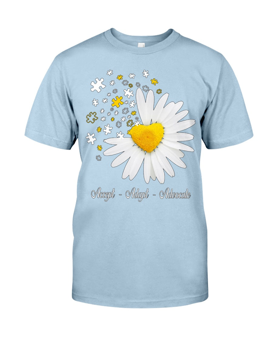 Autism Accept Adapt Advocate - Autism Awareness T-shirt and Hoodie 0921