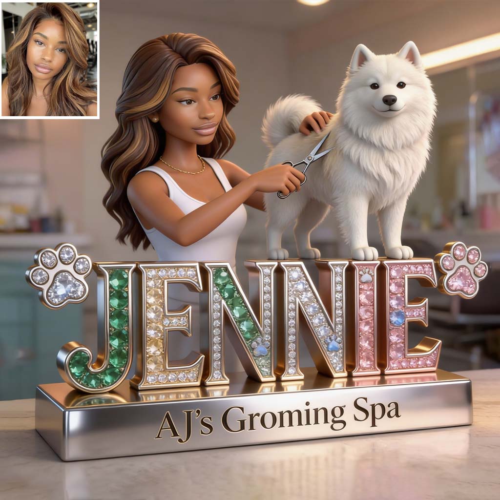 Groomer's Life - Personalized Dog Groomer Custom Shaped Acrylic Plaque