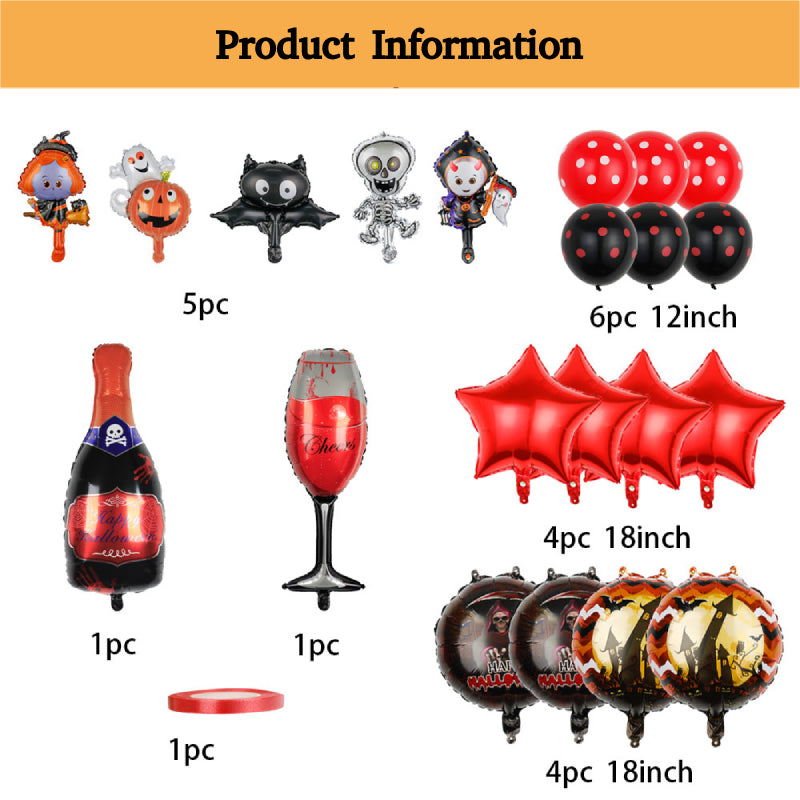 Happy Halloween - Halloween Party Balloons Set