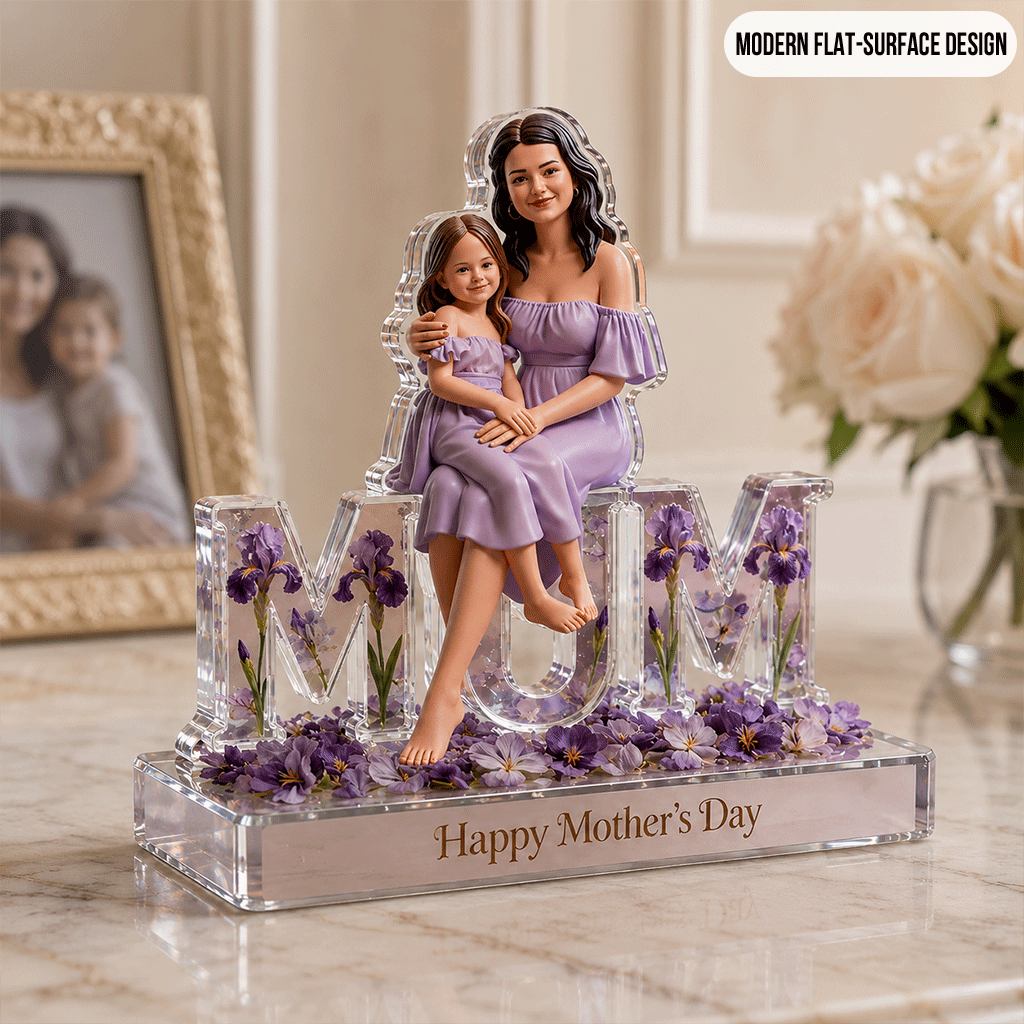Custom Any Photo Perfect Gift For Mom, Grandma - Personalized Mother Custom Shaped Acrylic Plaque
