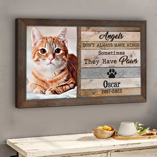 Angels Don't Always Have Wings - Personalized Dog Canvas And Poster