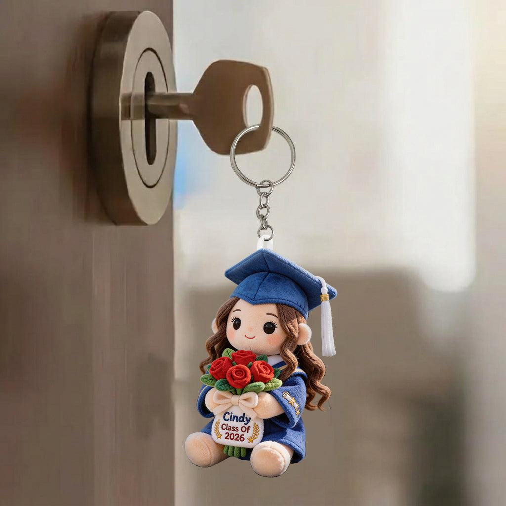 Class Of 2026 - Personalized Graduation Plush Keychain