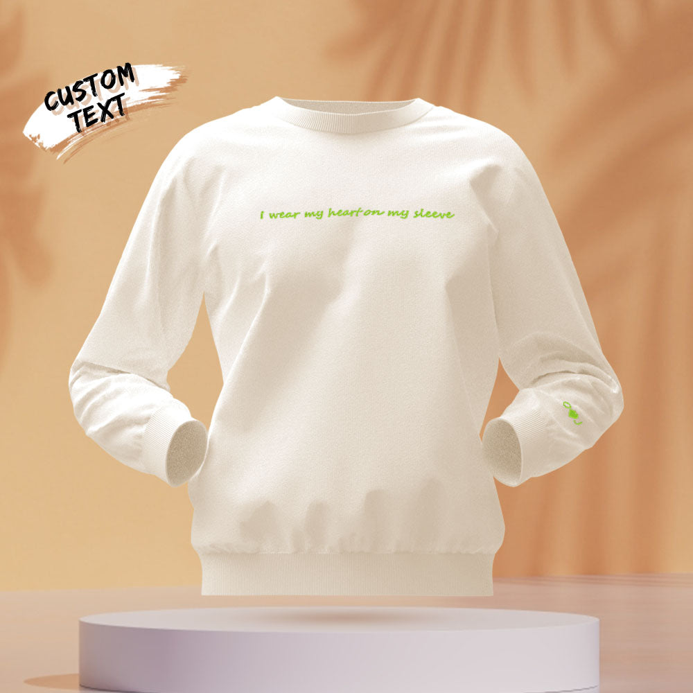 Custom Text - Personalized Couple Sweatshirt