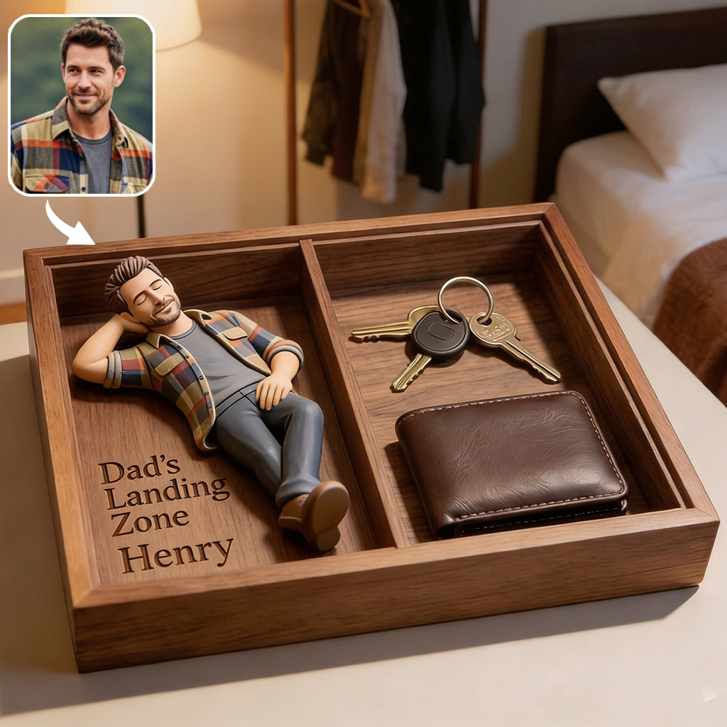 Custom Any Photo - Personalized Father Catch-All Tray