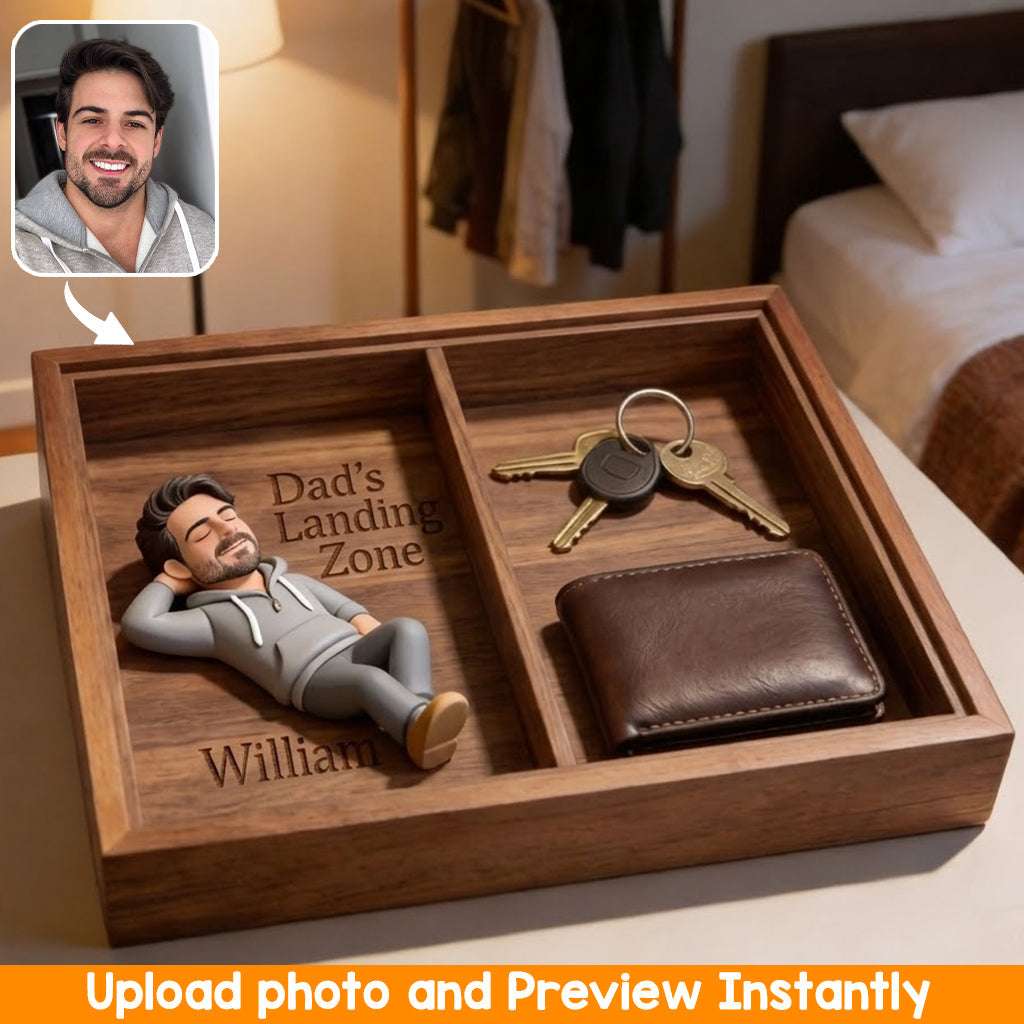 Custom Any Photo - Personalized Father Catch-All Tray