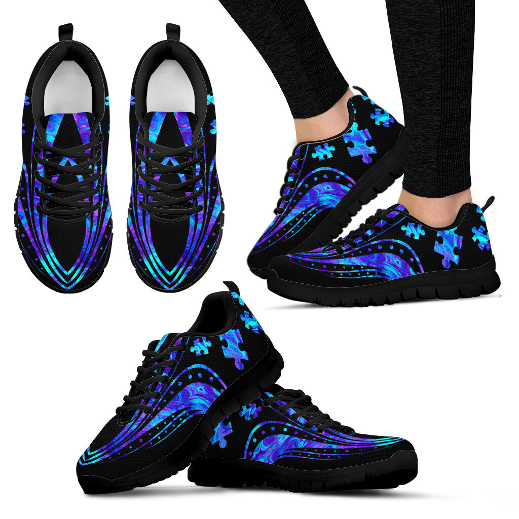 Autism Blue Mandala Autism Awareness Sneakers 0622