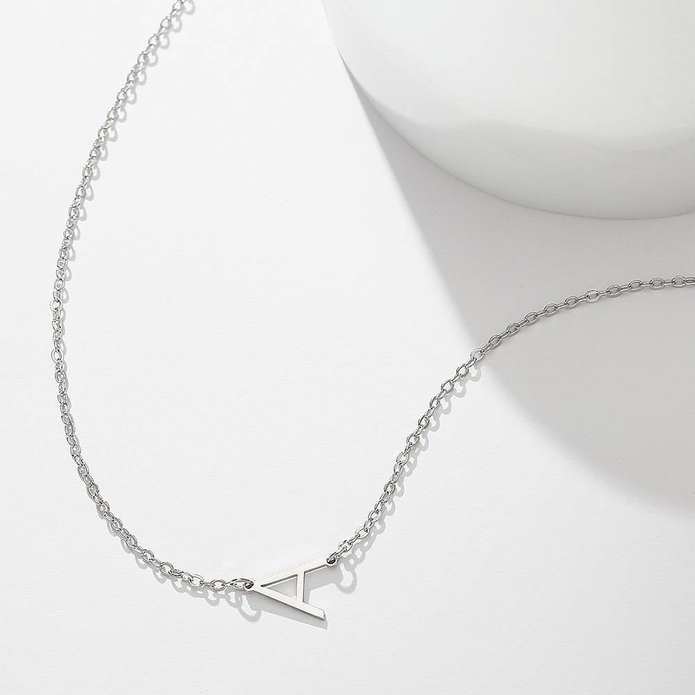 One Letter - Personalized S925 Silver/14k Gold Letter Necklace