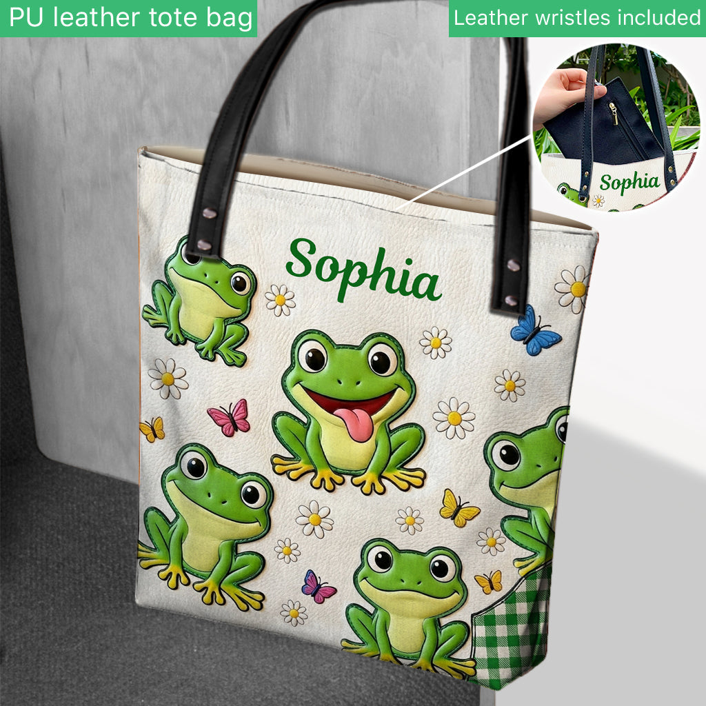 Just A Girl Who Loves Frogs - Personalized Frog Tote Bag