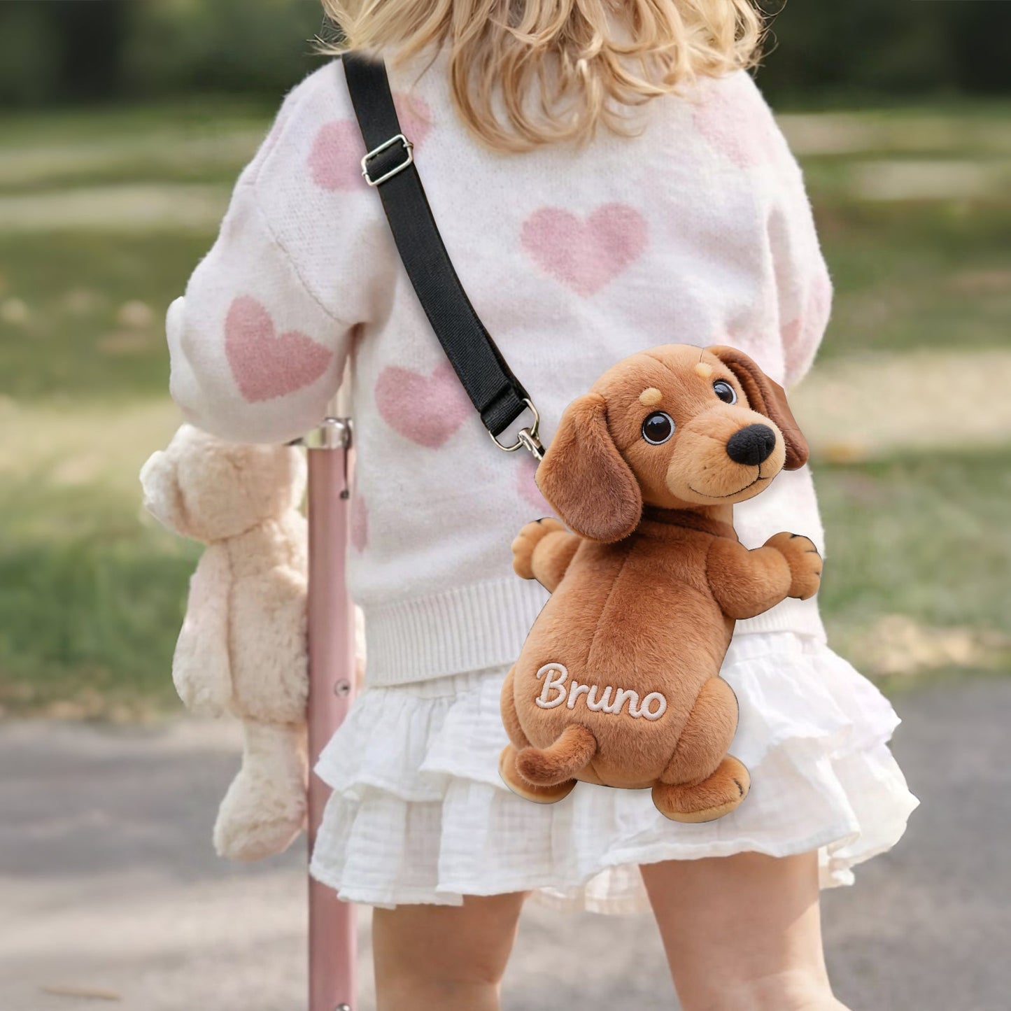 Custom Any Photo - Personalized Dog Plush Crossbag