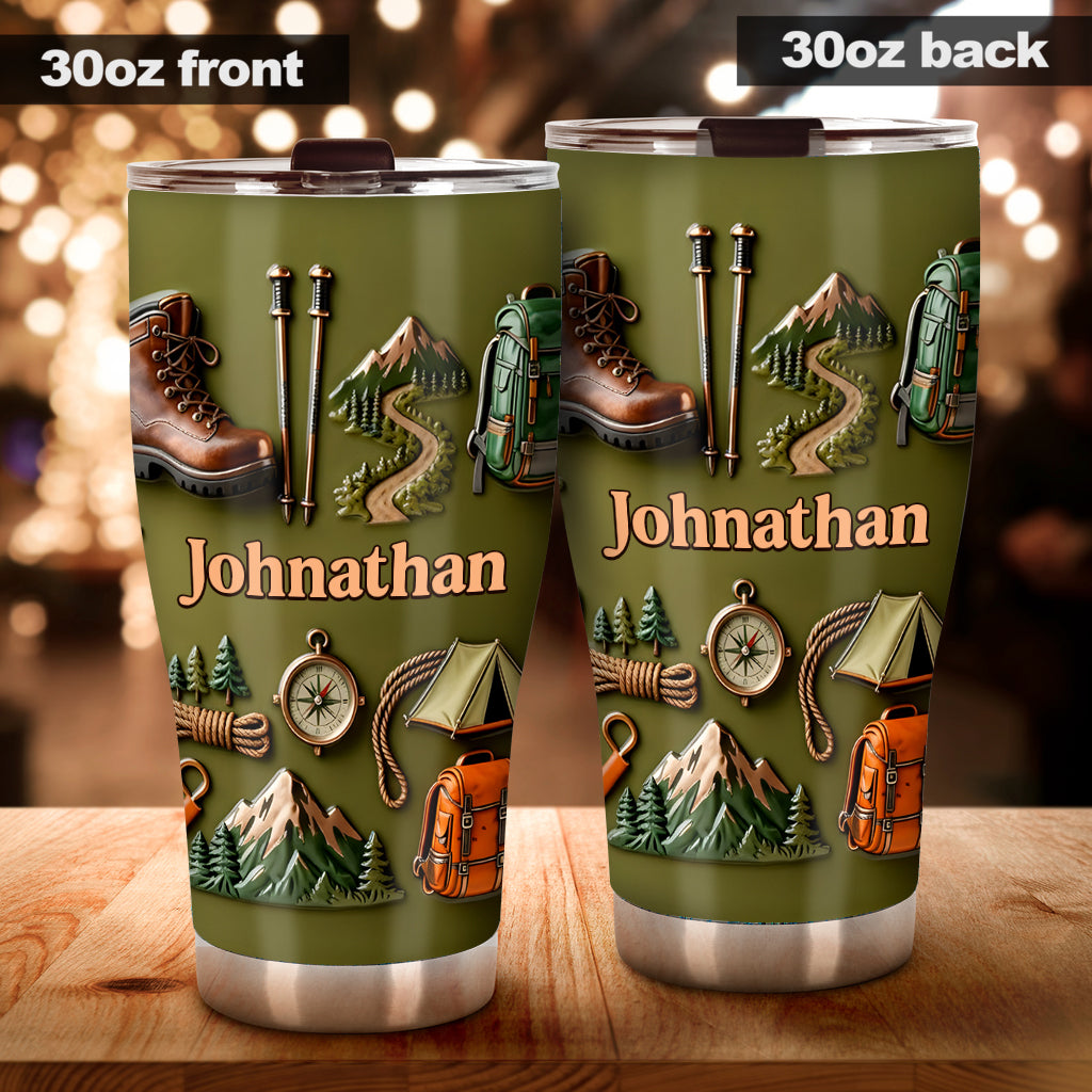 Hiking Makes Me Happy - Personalized Hiking Tumbler