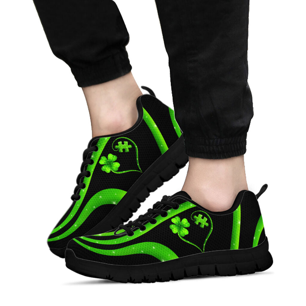 Clover Puzzle Autism Awareness Sneakers 0622