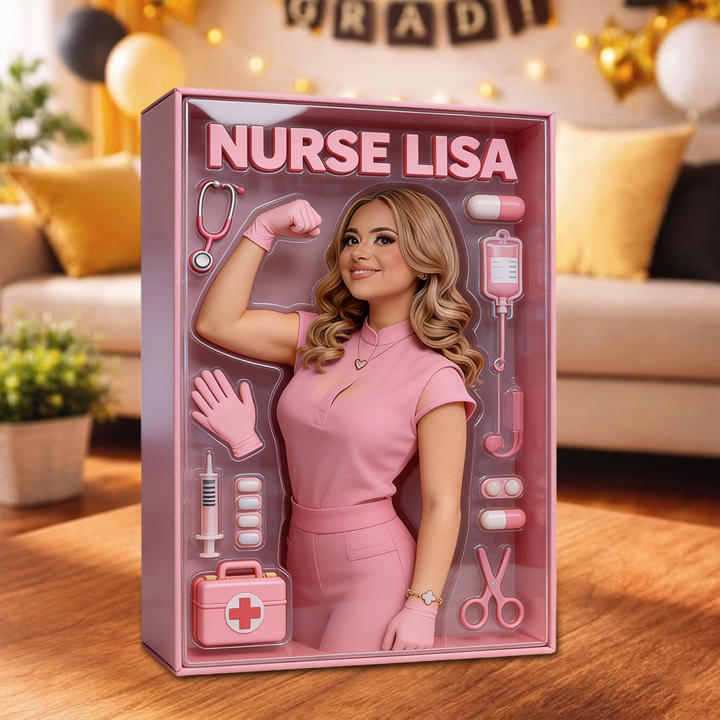 Best Nurse Ever - Personalized Nurse Acrylic Display Box