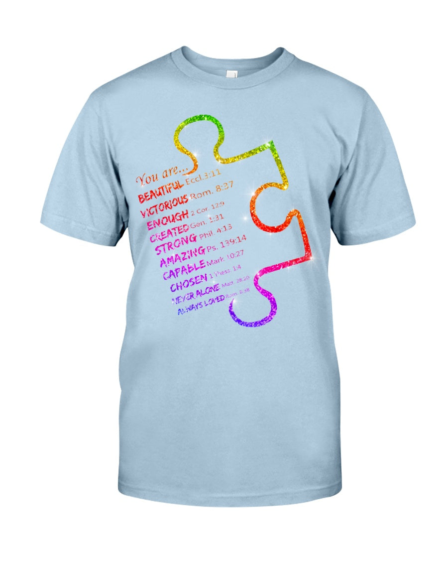 God Says You Are - Autism Awareness T-shirt and Hoodie 0520