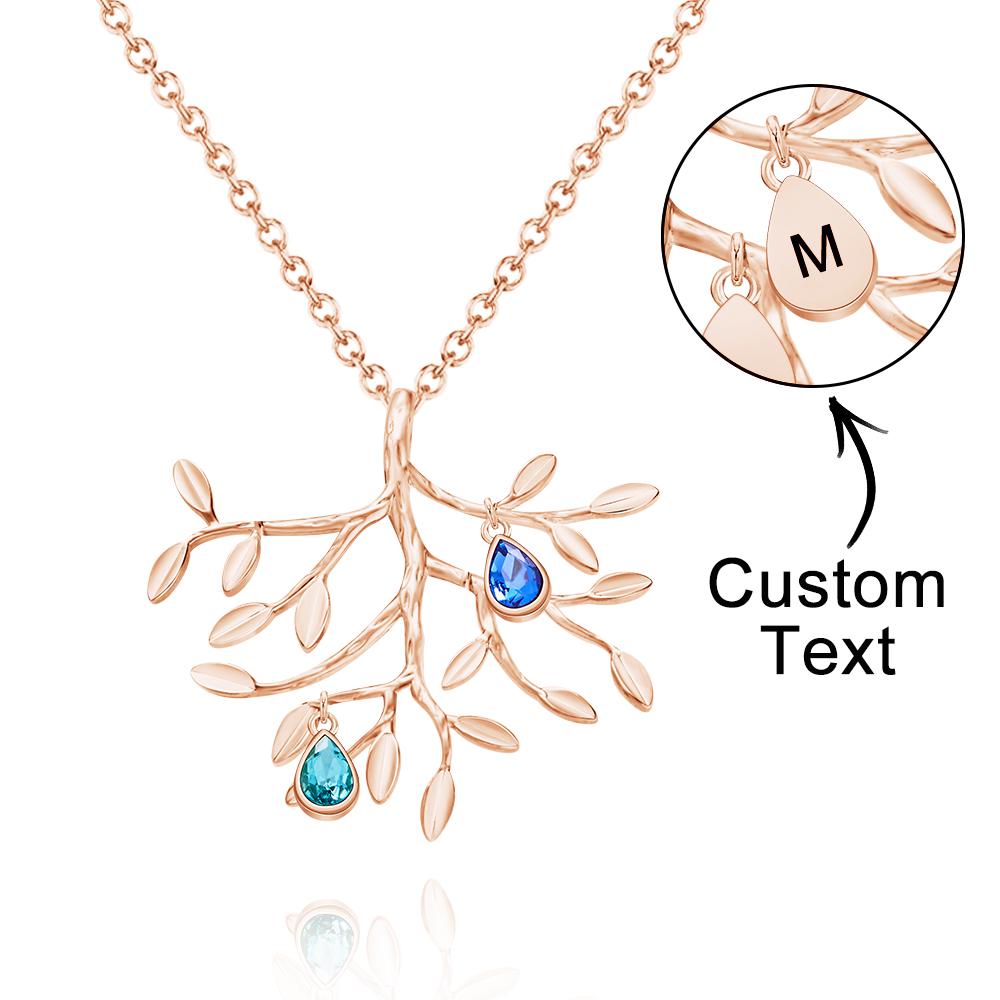 Our Family - Personalized Family Tree Necklace With Birthstone