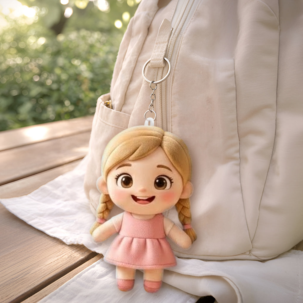 Back To School Gift for Kids - Personalized Kid Beach Bag With Plush Charm