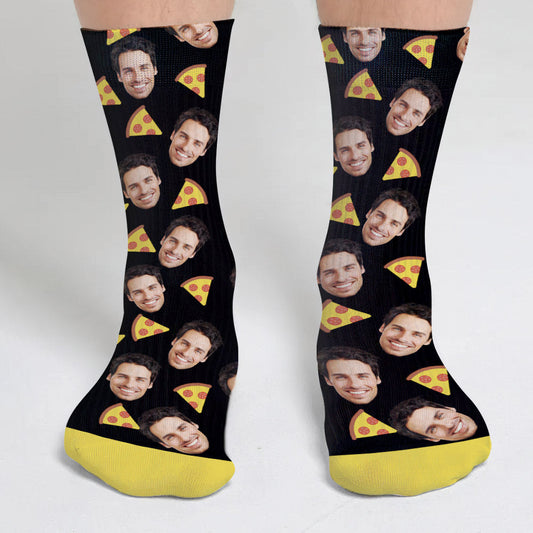 Funny Icon Pattern - Personalized Step Dad Socks