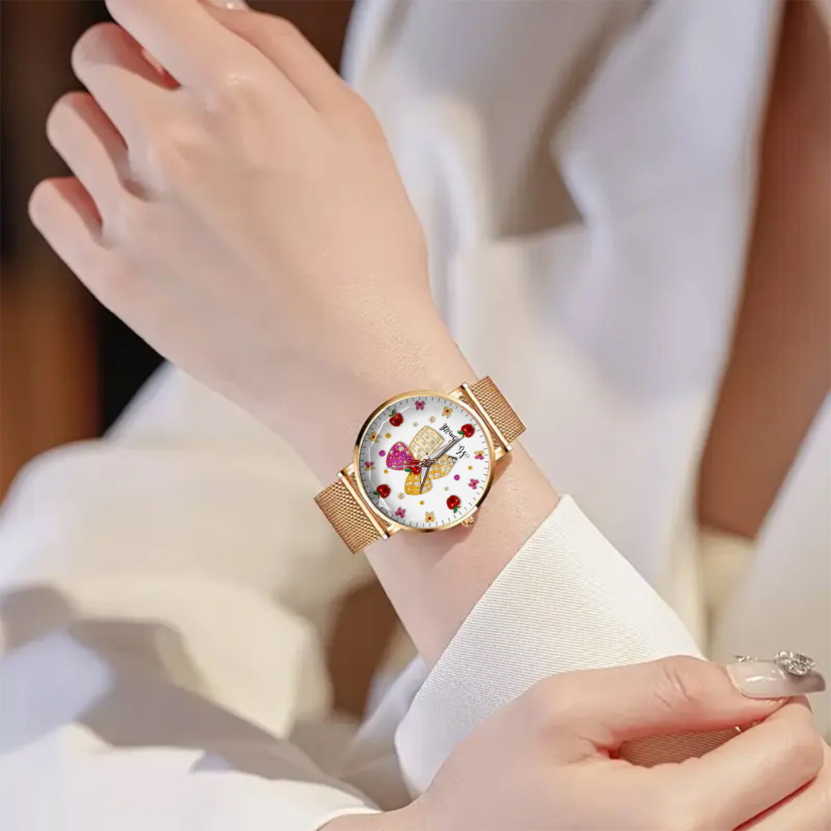 Love Being A Teacher - Personalized Teacher Women Hand Watch