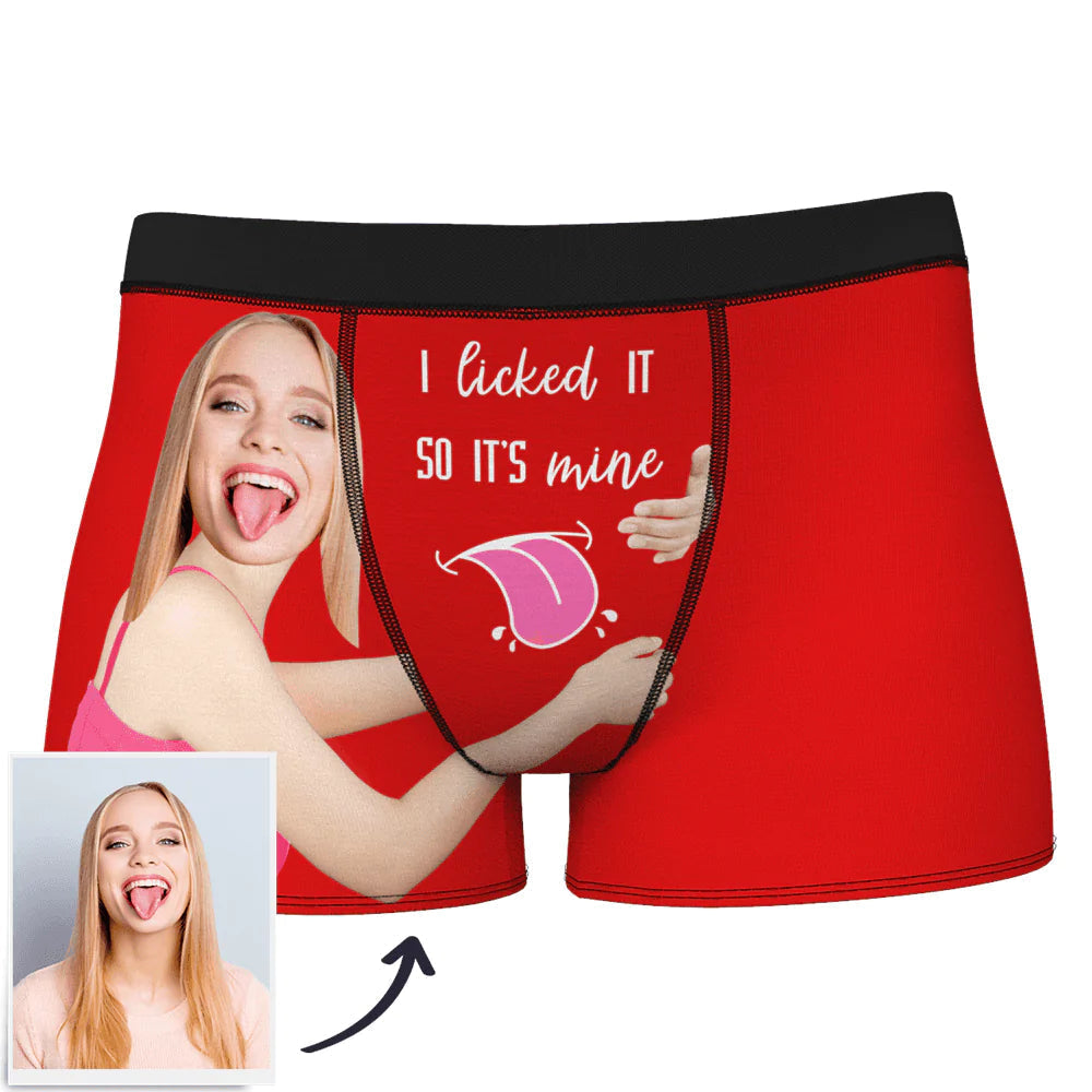 Custom Wife Or Girlfriend Face Boxers - Personalized Couple Men's boxer briefs