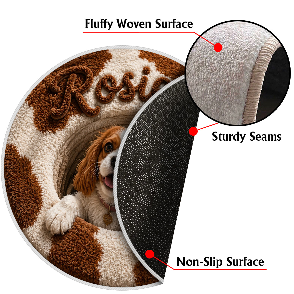 Beautiful Pet - Personalized Dog Non-Slip Tufted Rug