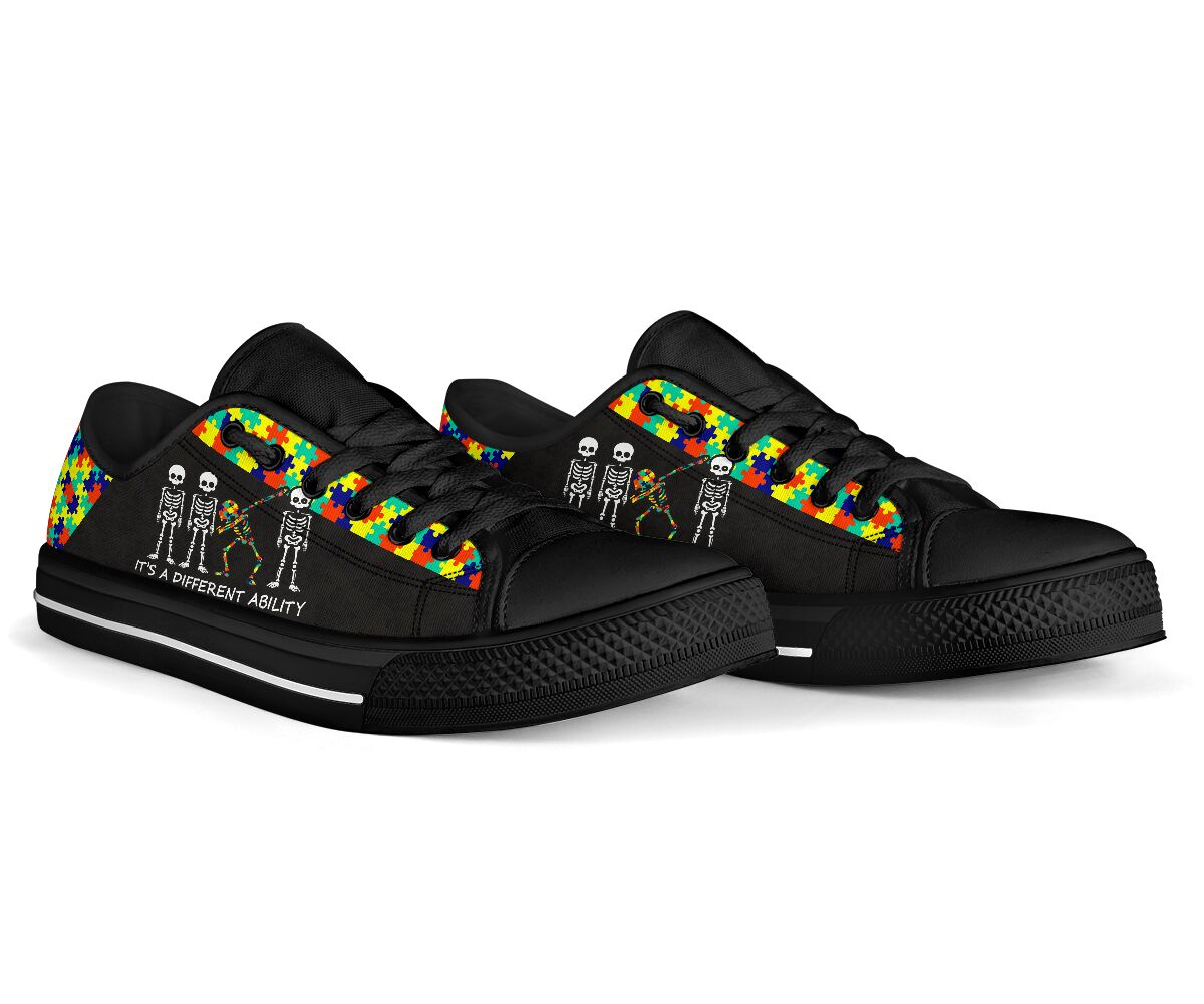 Autism It's Not A Disability Autism Awareness Low Top Shoes 0622