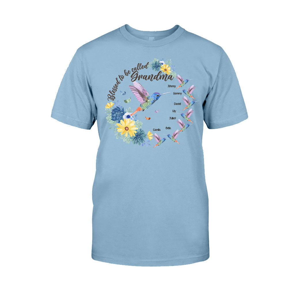 Blessed To Be Called Grandma Nana Gigi - Personalized Grandma T-shirt And Hoodie