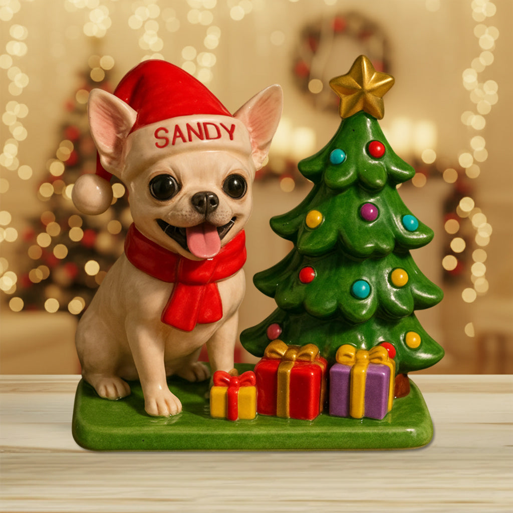Dog Christmas - Personalized Dog Custom Shaped Acrylic Plaque