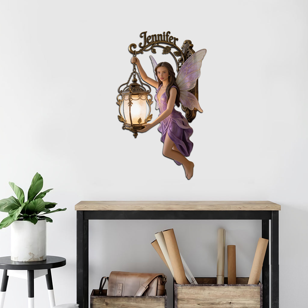 Aesthetic Fairy Decor - Personalized Self Love Cut Metal Sign