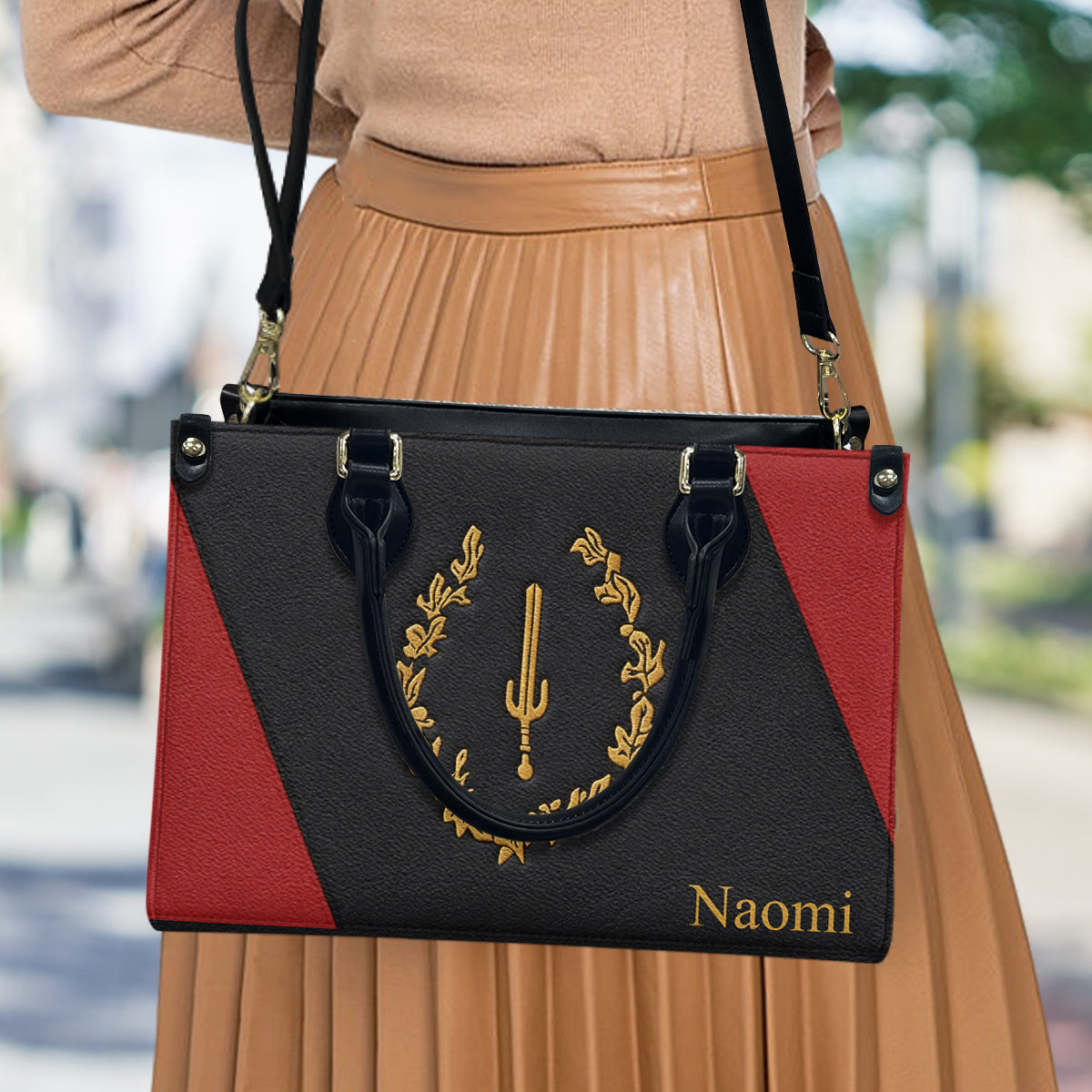 Black American Heritage Proud History Month - Personalized African American Leather Handbag