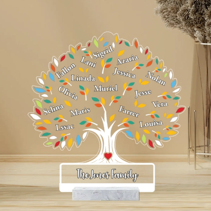 Personalized Family Tree  Ornament, Plaque - Unique Gift for Grandma, Mother's Day, or Christmas