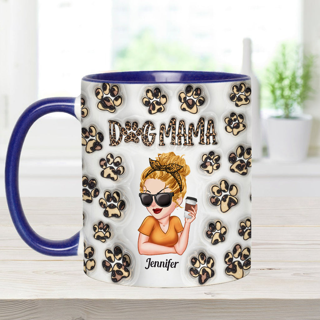 Baby Highland Cow Western Style - Personalized Dog Accent Mug