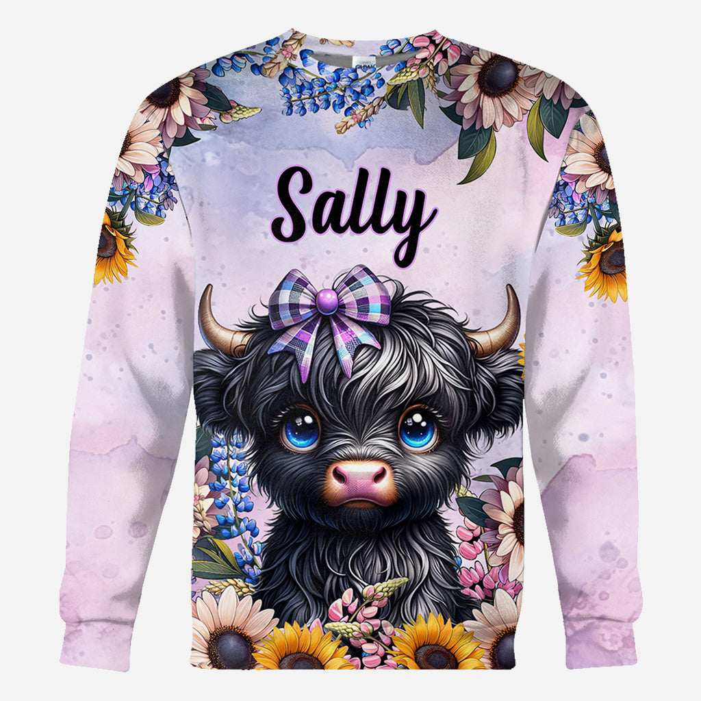 Cute Little Cow - Personalized All Over Shirt