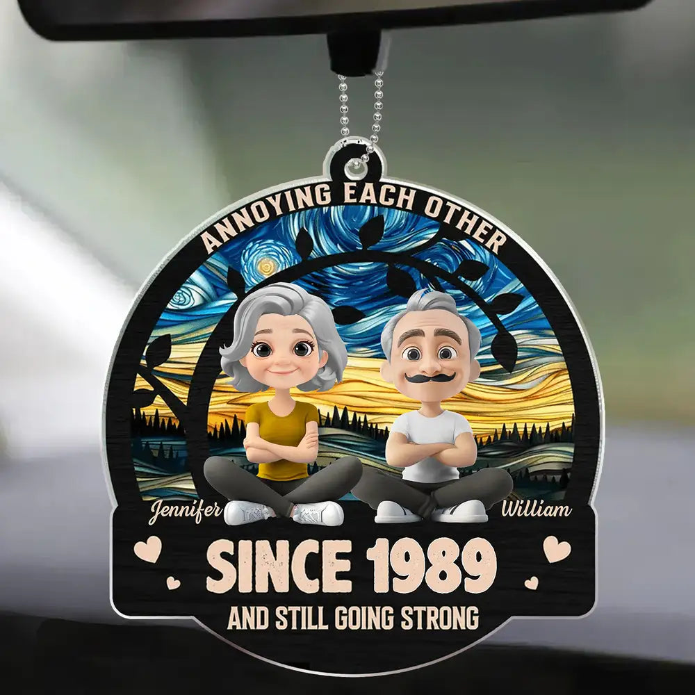 Still Going Strong – Custom Acrylic Ornament with Couple Design and Year, Gift for Spouses