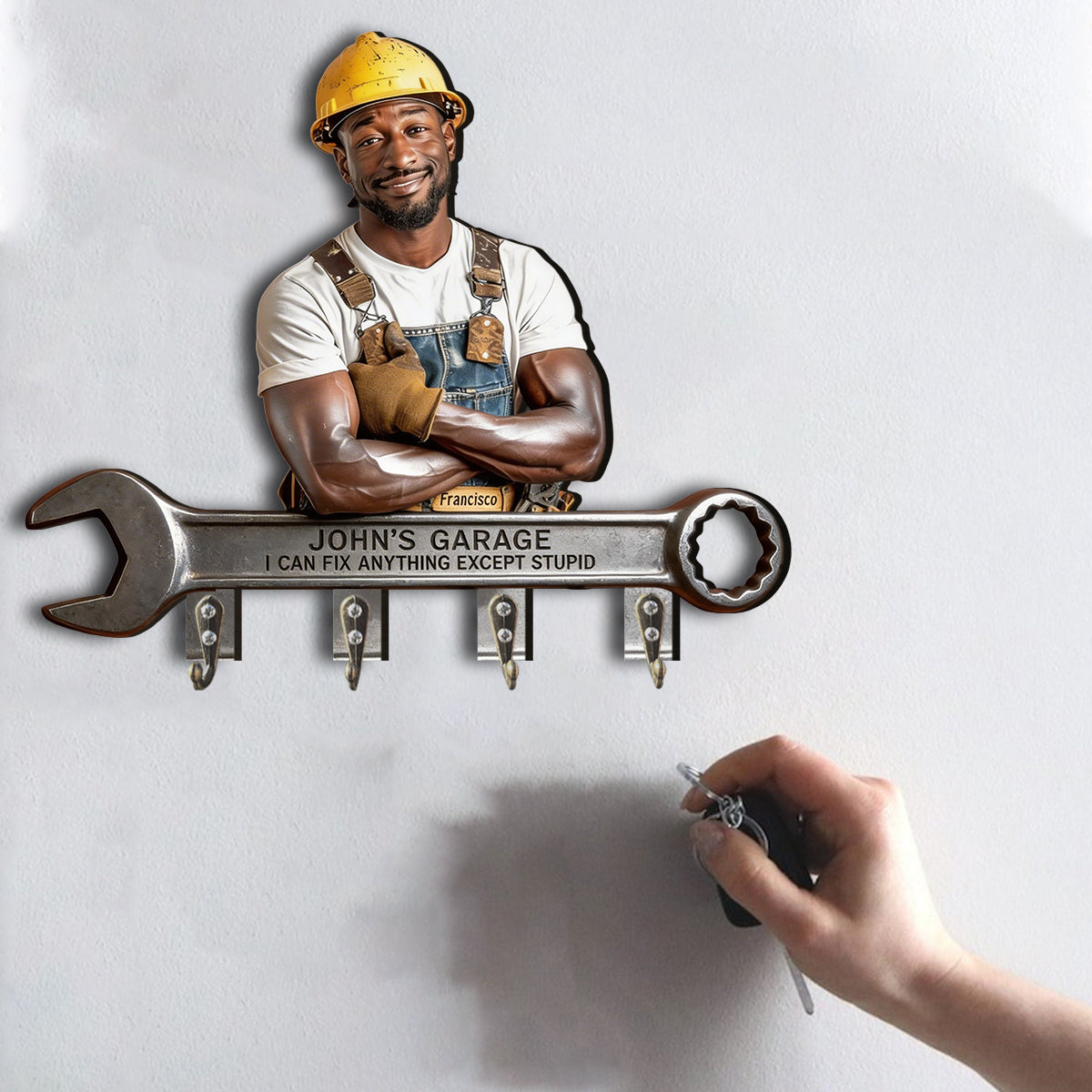 Can Fix Anything Rack - Personalized Mechanic Custom Shaped Hanging Rack