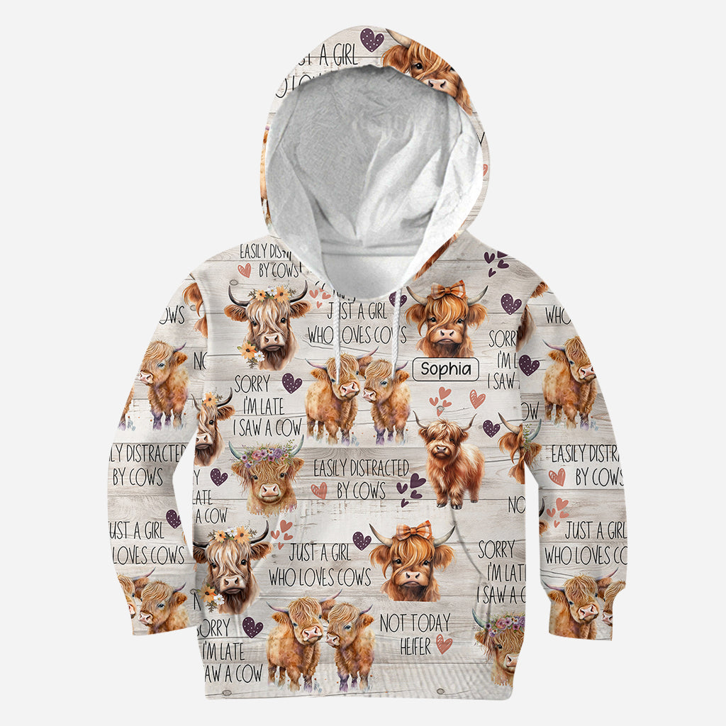 Just A Girl Who Loves Highland Cows - Personalized Highland Cow All Over Shirt