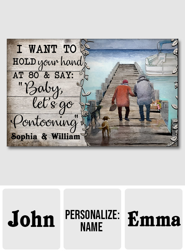 Let's Go Pontooning - Personalized Pontoon Canvas And Poster