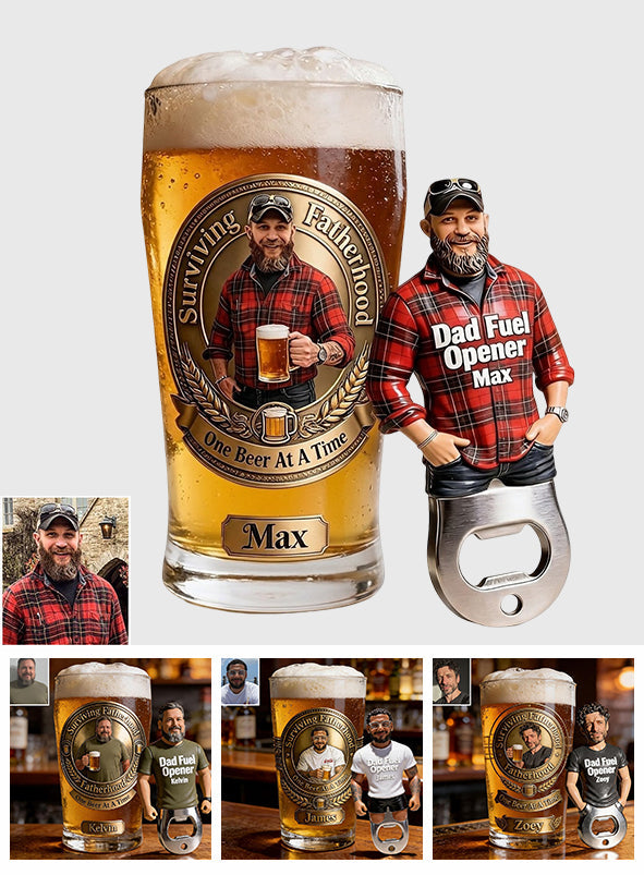 Dad Fuel - Personalized Father Beer Pint